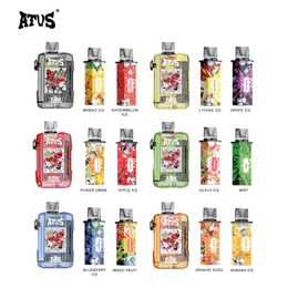 ATVS WARSHIP 7000 disposable Pod vape vaper rechargable puff prefill E-cigarettes Vape Battery pod systerm Capacity 650 mAh Mesh coil