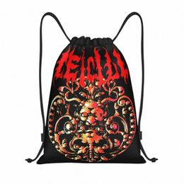 deicide Death Metal Band Drawstring Rugzak Sport Gym Sackpack String Bags Voor Het Sporten P0Bu#