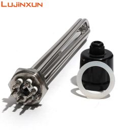 Lujinxun DN40 1.5" BSP Water Heating Element for Brewery and Distilling Machine with Ground Screw and Probe 220V 380V