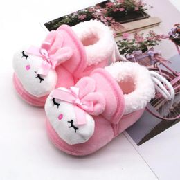 Boots Baby Winter Shoes Toddler Infant Kid Girls Cute Cartoon Cotton Slipper Botas
