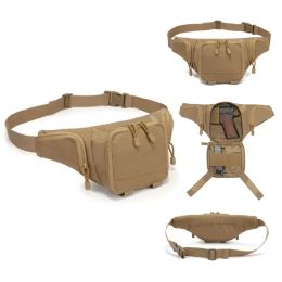 Bags New Outdoor Tactical Gun Waist Bag Holster Men Militarty Pistol Cycling Nylon Camping Hunting Shoulder Sling Gun Holster Bag