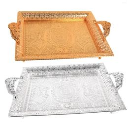 Tea Trays Multifunctional Serving Tray Fruit Plate Dishes Platter Vanity Decorative Jewellery For Dressing Room Office Decor