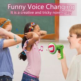 Voice Changer Microphone Voice Disguiser Megaphone Toy Kids Voice Modulator With 6 Different Sound Effects Portable Cosplay