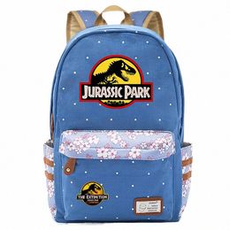 jurassic Park World Dinosaur Boy Girl Kids School Book Bags Women Bagpack Teenagers Schoolbags Canvas Laptop Travel Backpack J5bm#