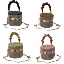 Shoulder Bags 2024 Bucket Bag Lady Purse Evening Party Chain Wedding Tote