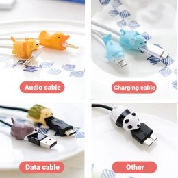 NEW Animal Cable Protector for Earphone Wire Cell Phone USB Charging Cable Joint Anti Break Cute Cable Bite Holder Accessories