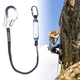 Accessories Safety Rope Professional Aerial Work Buffer Sling Belt Harness Lanyard Work Protection Belt with Carabiner Snap Hook for Climb