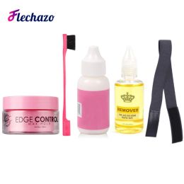Adhesives Original Wig Glue Kit With Everything Waterproof Wig Glue And Remover, Edge Lace Melting Band With Edge Control For Natural Hair