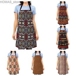 Aprons Aesthetic Women kitchen apron original Children Waterproof girl custom man waiter work apron oil proof mandala vintage Persia Y240401Z1QS