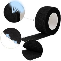 Yangna Black Tattoo Grip Tape Handle Bandage Anti-slip Athletic Nonwoven Waterproof Disposable Self-adhesive Grip Elastic Covers