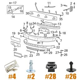 Undertray Engine Under Cover Fixing Clips Exhaust Heat Shield Nut Washers Trim Panel Mud Flaps Screw For Audi A3 A4 A6 A8 Q5 TT