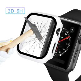 Glass+Cover For Apple Watch Ultra 49mm 8 7 41mm 45mm Accessorie Screen Protector Apple iWatch Series 6 5 SE 44MM 40MM 42MM 38MM