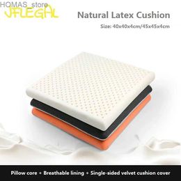 Cushion/Decorative Pillow JFLEGAL Thailand Natural Latex Cushion Pain Relieving Hip Cushion Washable Square Office Chair Cushion 40x40/45x45cm Cojin Y240401