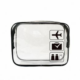 transparent Cosmetic Bag PVC Women Zipper Clear Makeup Bags Beauty Case Travel Make Up Organiser Storage Bath Toiletry W Bag X89O#