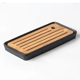 Tea Trays Ceramic Tray Household Small Table Water Storage Type Dry Brewing Set Coffee Drain