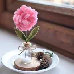 Decorative Flowers Felt Set Handmade Carnation For Diy Crafts Mother's Day Gift Wedding Favors Mini Sunflowers Daffodils