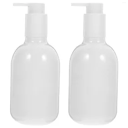 Storage Bottles 2pcs Dispenser Square Lotion Portable Pump Refillable Empty For Shampoo Hand Dispensers With Long Mouth