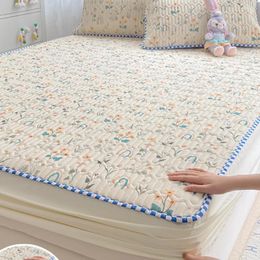 Bedding Sets Summer Fitted Sheet Latex Mat Washable Viscose Fibre Three-Piece Set Household Bare Sleeping Children's Single Air