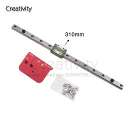 Ender3 X-Axis Linear Guide Upgrade Kit MGN12C 310/375mm Length with Fixed Backplate Compatible with Ender3/Pro/CR10/10S