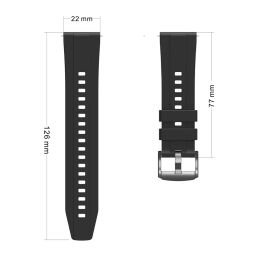 22mm Quick Release Silicone Strap For HUAWEI WATCH GT 4 3 2 46mm/Runner/Ultimate Band For Samsung/Amazfit/TicWatch/SUUNTO/Xiaomi