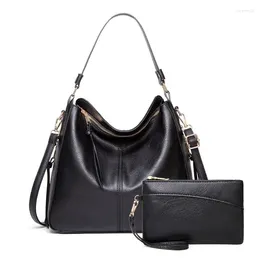 Evening Bags Selling Two-piece Set Of Large Capacity Women's 2024 Autumn Fashion Handbag Pu Crossbody Shoulder Bag For Women