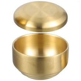 Bowls Soup Bowl Lid Compact Steam Small Rice Metal Daily Use Stainless Steel Child Multi-function