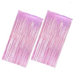 Party Decoration 2pcs Fringe Curtain Tinsel Glitter Streamer Po Backdrop