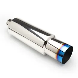 Exhaust Muffler, Stainless Steel Exhaust Tip,4" Titanium Burnt N1 Tip T-304