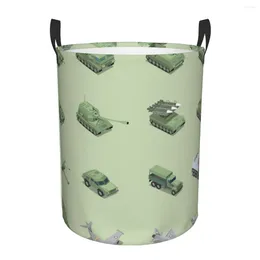 Laundry Bags Dirty Basket Military Tank Cannon Rocket Launcher Jet Folding Clothing Storage Bucket Home Waterproof Organiser