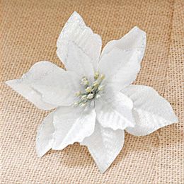 Decorative Flowers 24 Pcs Decor Gliter Artificial Glitter Fake Wedding Decorations