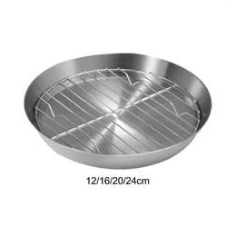 Plates Baking Tray With Rack Set Pan Stainless Steel Versatile Durable Cookie