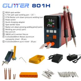 801H Spot Welding Machine 19.8KW 3500A Pulse Butt Welder 110-240V Power Battery Aluminium Nickel Single Battery Spot Welder