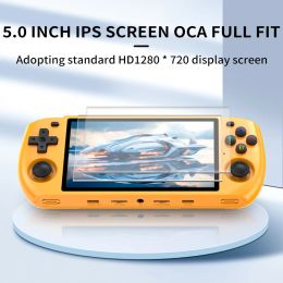 New POWKIDDY RGB10 MAX3 5.0 Inch 1280*720 Ips Screen Retro Video Handheld Game Console Open Source Linux Jelos Children's Gifts