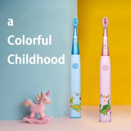 Heads Child Toothbrush Ultrasonic Children Teeth Electric Cartoon Toothbrushes Timing Tooth Cleaning Protection Soft Hair Kid's Brush