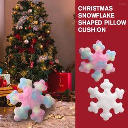 Pillow Christmas Snowflake Filled PP Cotton White Snow Flower Home Holiday Decoration Year 2024 Cojines Navidad