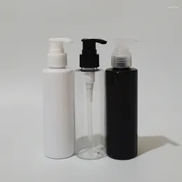 Storage Bottles 30pcs 150ml Empty Black Clear White PET Bottle With Lotion Pump For Shampoo Shower Gel Liquid Soap Cosmetic Packaging