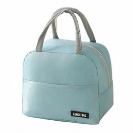 thermal Insulated Bag Lunch Box Lunch Bags for Women Portable Fridge Bag Tote Cooler Handbags Solid Colour Food Bolsa Termica n6oQ#