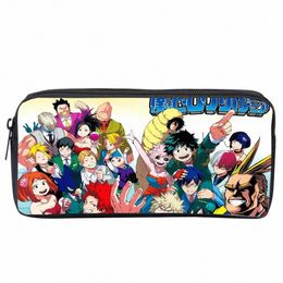 anime My Hero Academia Pencil Case Kids Student Carto Pencil Bag Teenager Zipper Handbag Women Girls Makeup Bag t7Gv#