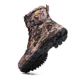 Camouflage Military Boots Waterproof Man Tactical Army Shoes Winter Lace Up Outdoor Canvas Combat Desert Ankle Boots Big 47