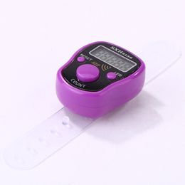 Mini Stitch Marker Row Finger Counter LCD Digital Hand Tally with LED Light Tool