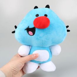 2023 Anime TV Oggy Oggy Blue Kitten Plush Toy Oggy And The Cockroaches Cat Soft Stuffed Doll Animal Kitten Pillow Birthday Gifts