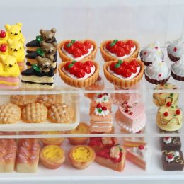 1/6 Scale Dollhouse Miniature Cake Bread DIY Dessert Mini Food for BJD Doll Accessories Toy