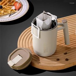 Mugs 450ml Stainless Steel Coffee Thermal Mug Double Wall Insulated Office Milk Water Tea Cups With Lid Drinkware Beer Tumbler