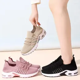 Casual Shoes Spring Summer Women's Air Cushion Sneakers Mesh Woman Comfortable And Cushioned Flat Bottom Sports Running 41 Yards