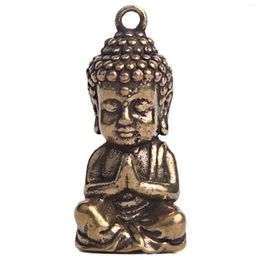 Party Decoration Shakyamuni Buddha Statue Mini Bronze Small Scene Accessories Keychain Tea Table Home Decor