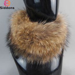 2024 Real Fox Fur Scarf Fur Headband Women Winter Ring Fox Fur Scarves Luxury Neck Warmer Good Elastic 100% Natural Fur Mufflers