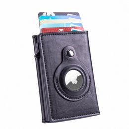 2022 New Apple Airtag Wallet Men Carb Fiber Fi ID Credit Card Holder Rfid Slim Airtag Slide Wallet Designer Cardholder N1al#