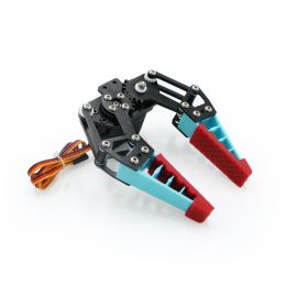 Newest Flexible Robot Claw Bionic Mechanical Arm Finger With Silicone Non-slip Gripper PWN Control Servo Programming Robot Kit
