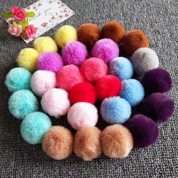 5PC Solid Colour Plush Balls Faux Fur Pompom Soft Ball For DIY Kids Toys Wedding Decor Pom Poms Felt Ball Sewing Craft Supplies