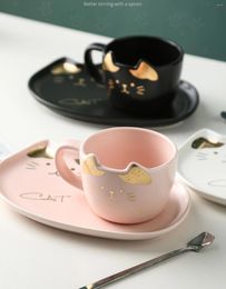 Cups Saucers 200ml Exquisite Coffee Cup And Plate Set Light Luxury European Ceramic Dish High End Household British Afternoon Tea